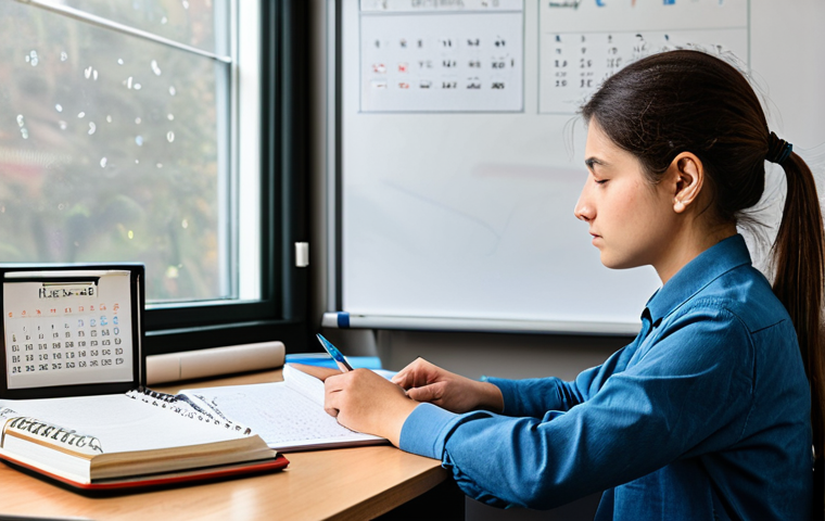 상담심리사 수험자를 위한 시간 관리법 - Study Planning**
"A student, fully clothed in modest attire, studying at a desk covered with books ... 상담심리사 수험자를 위한 시간 관리법 - Study Planning**
"A student, fully clothed in modest attire, studying at a desk covered with books ...