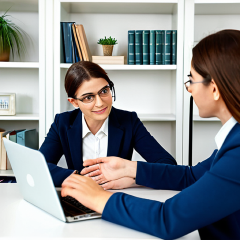 상담심리사 관련 최신 연구 동향 - Modern Teletherapy Session**

"A professional female therapist, fully clothed in modest business att...
